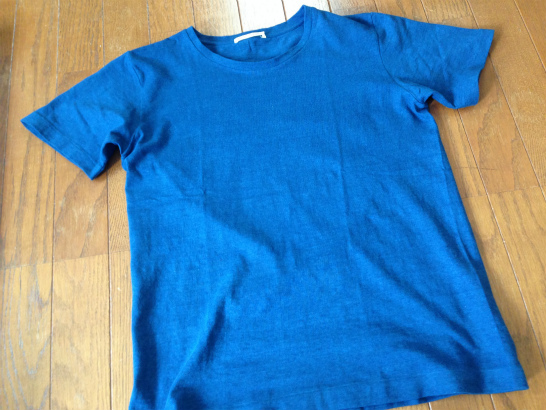 天然灰汁発酵建て本藍染めTシャツ
