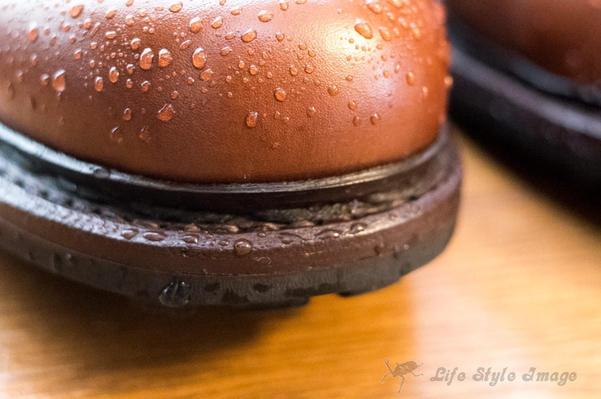 三交製靴ラギッドシューズのコバまわり